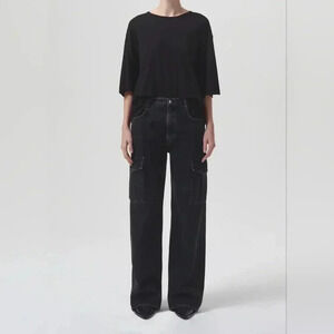 AGOLDE Minka Cargo Wide Leg Jeans In Spider